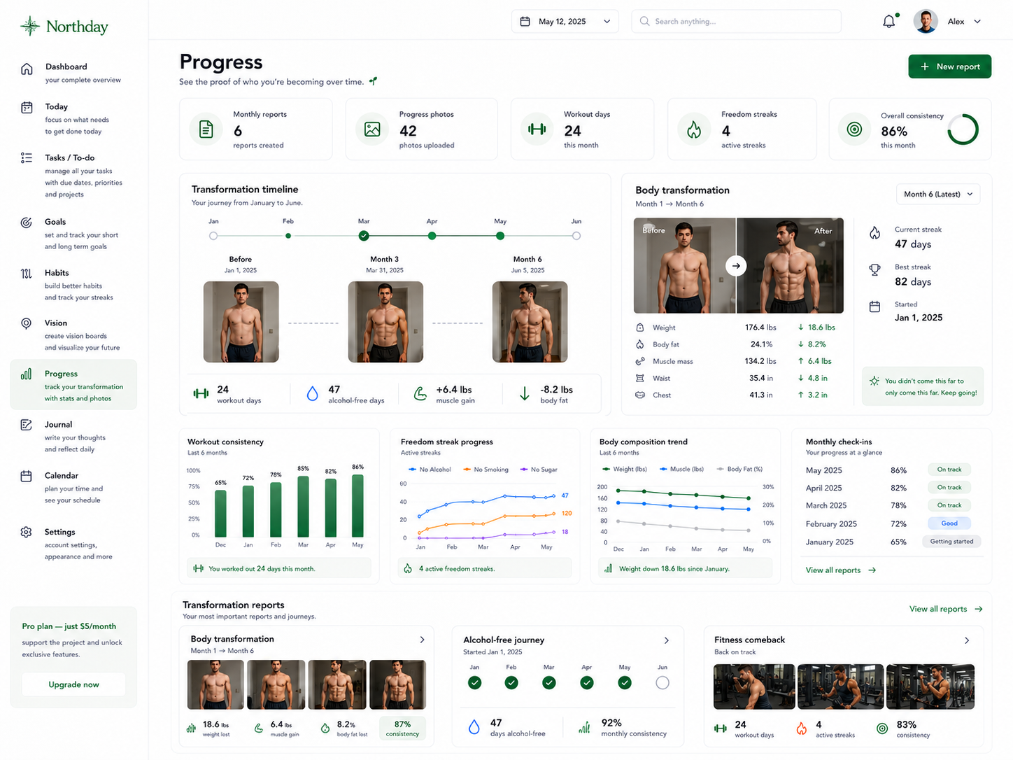 Progress preview
